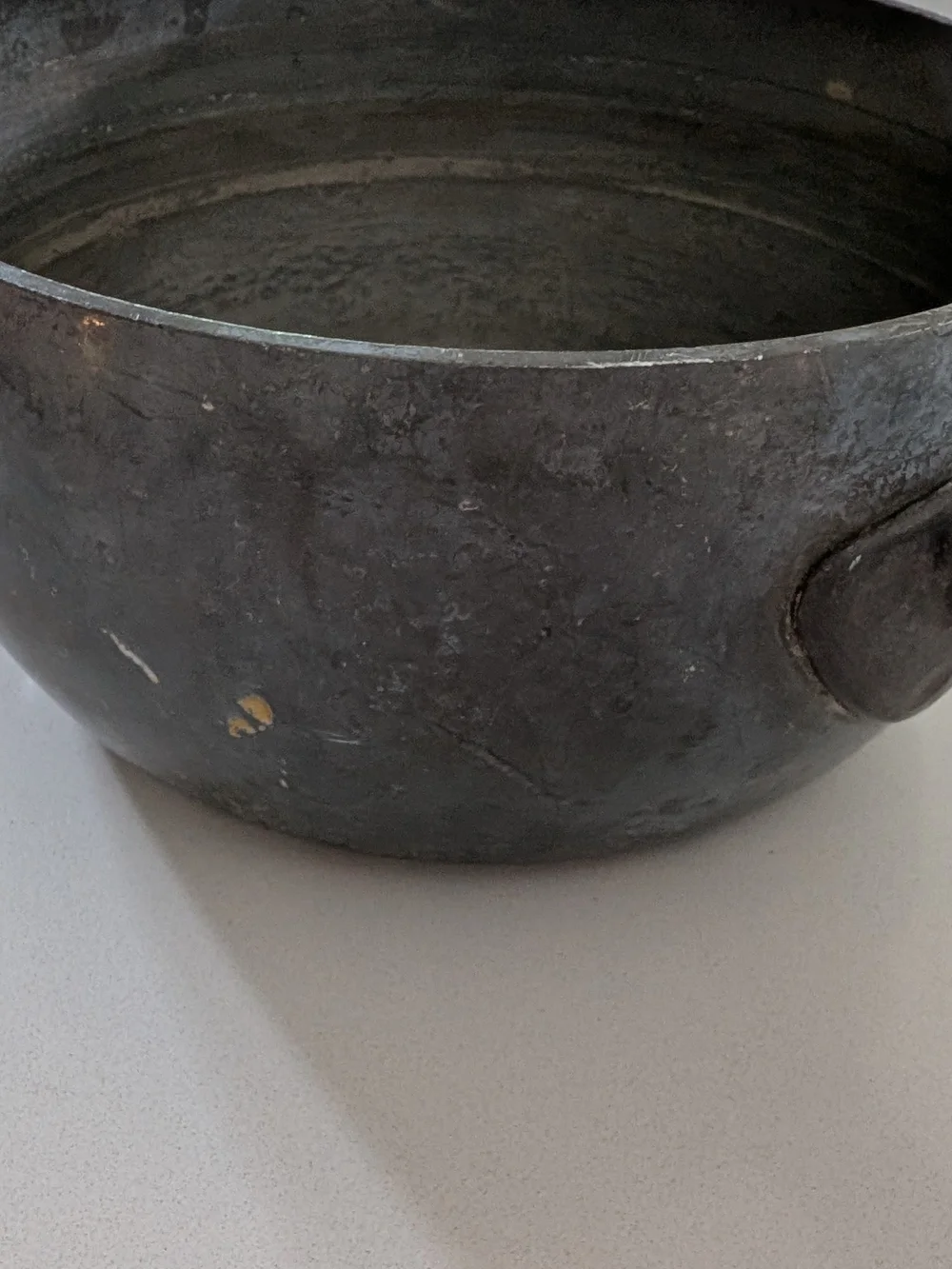 Vintage Wear-Ever Hallite 1.5 Qt Aluminum Saucepan Copper Lid No. 2101 1/2 MCM